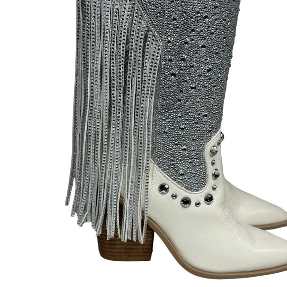 Steve Madden Women's Lexy Rhinestone Western Boot. Sz: 6 - Picture 6 of 16